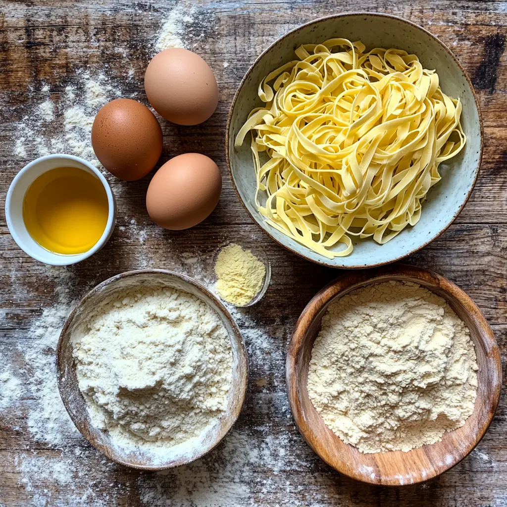 Sourdough Pasta Recipe Ingredients 1