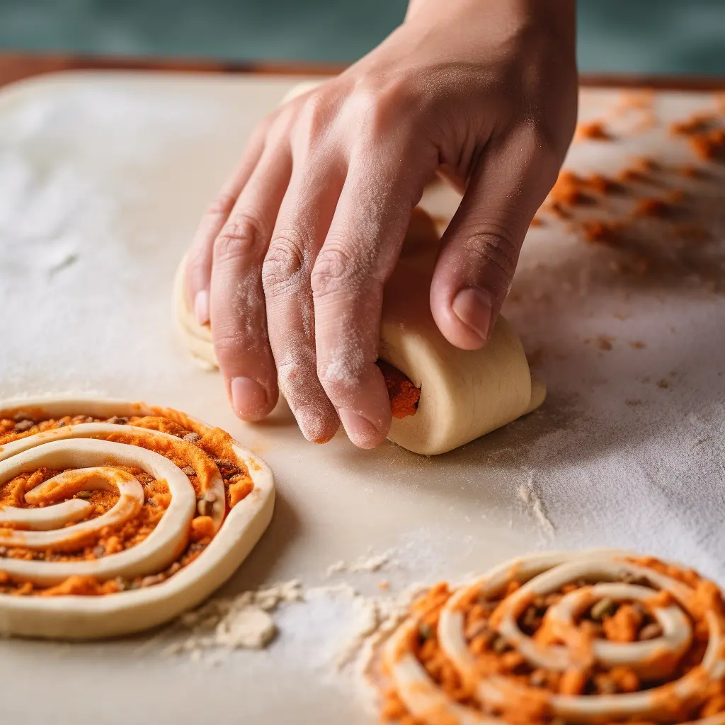 carrot cake rolls step1