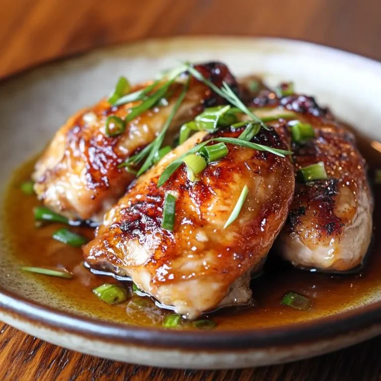 Ginger-Scallion Chicken served on ceramic plate