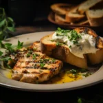 Marry Me Chicken dinner plate with bread