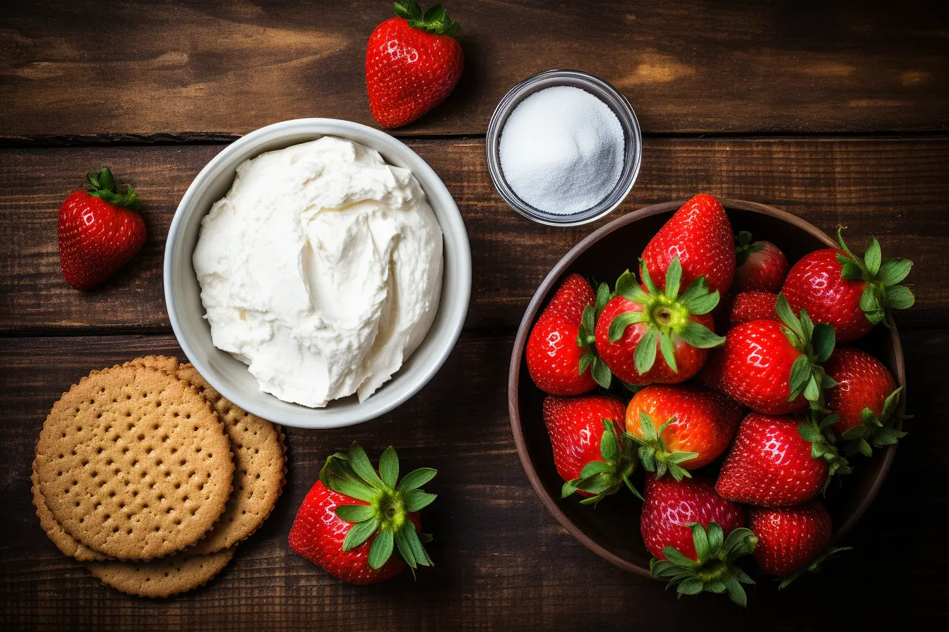 no bake strawberry pie ingredients