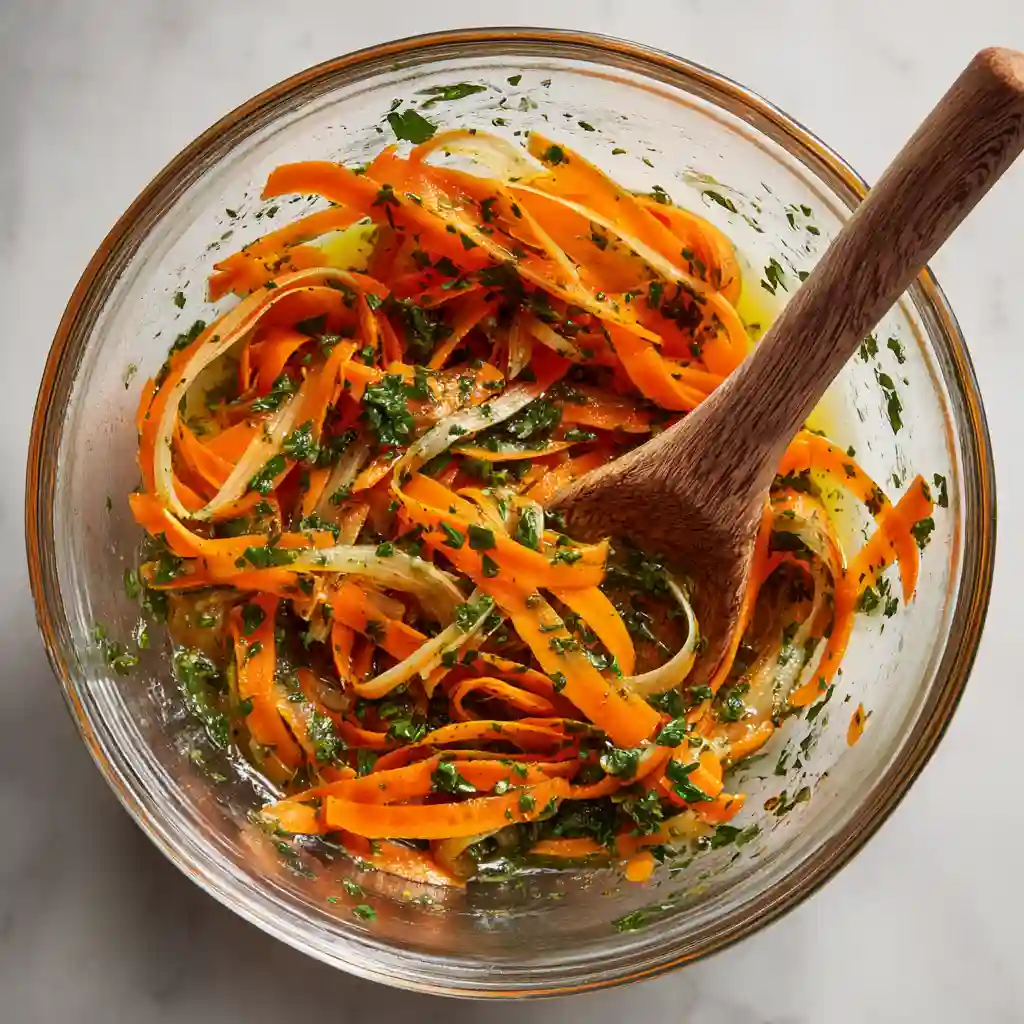 carrot ribbon step