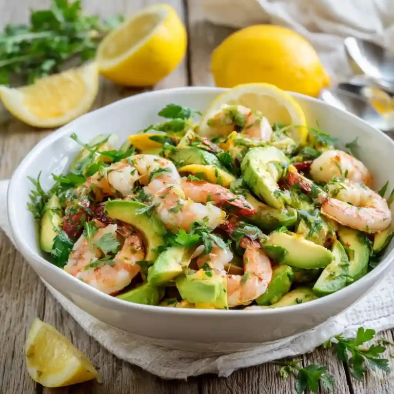 avocado shrimp salad kitchen protein in bowl