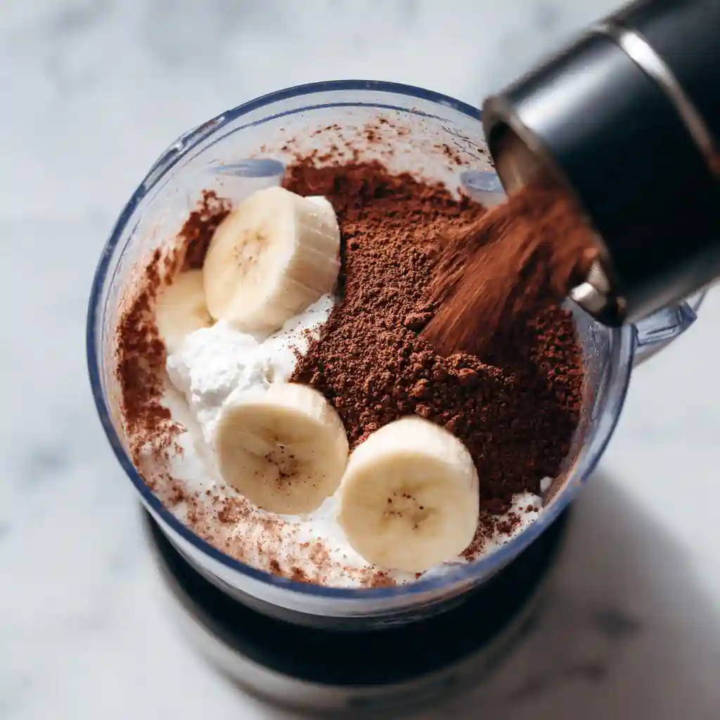 Blending ingredients for high protein pudding
