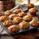 golden brown breakfast muffins in tin