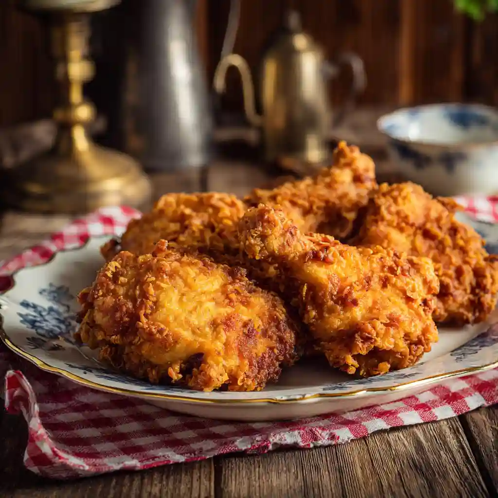 Crispy Southern-style chicken fried recipe on platter