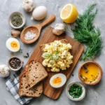 Printable egg salad recipe card