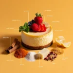 Gluten free cheesecake recipe card image
