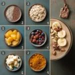 Protein pudding recipe card layout