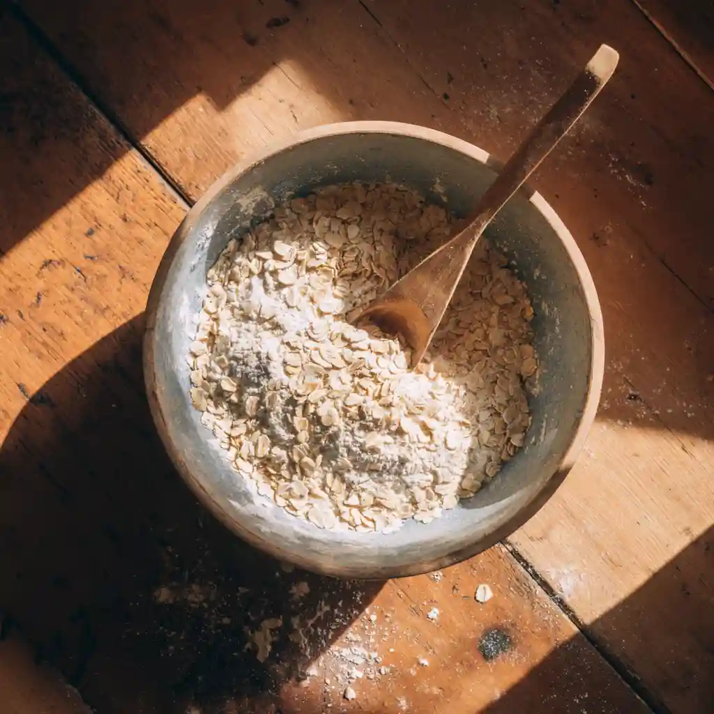 mixing ingredients for no bake protein balls