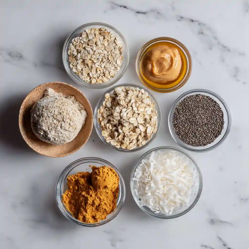 ingredients for no bake protein balls for breakfast