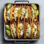 Final sheet pan tacos recipe image