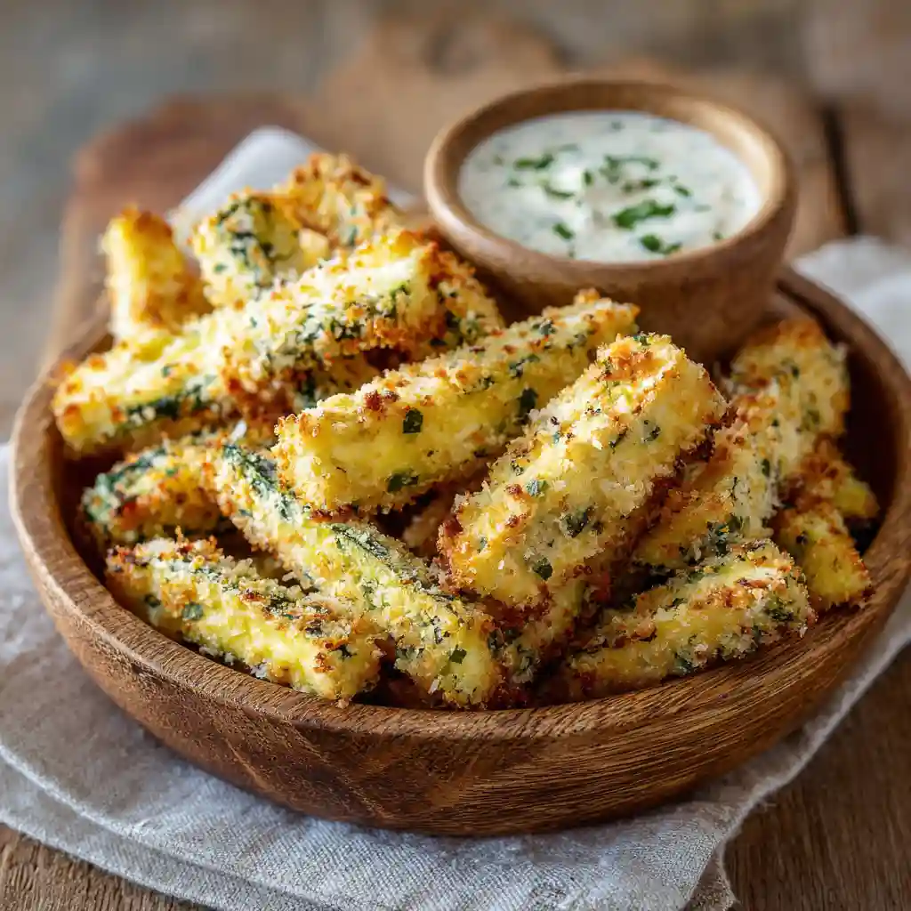 air fryer zucchini recipes crispy parmesan fries