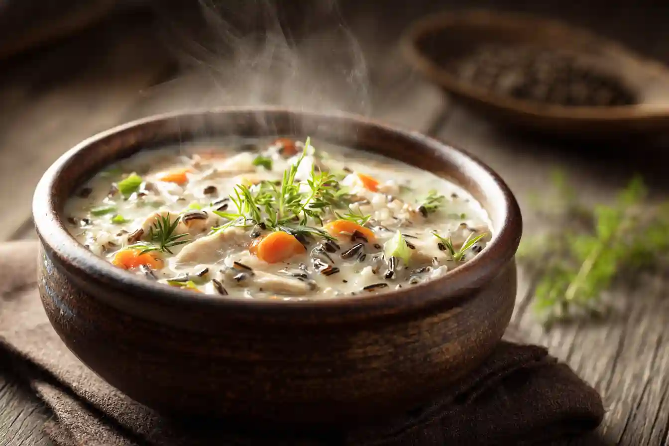 creamy wild rice soup recipe