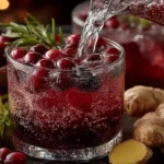 Easy Holiday Mocktails No Alcohol recipe card