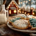 Final decorated Gluten-free Christmas Cookies ready for the recipe card.