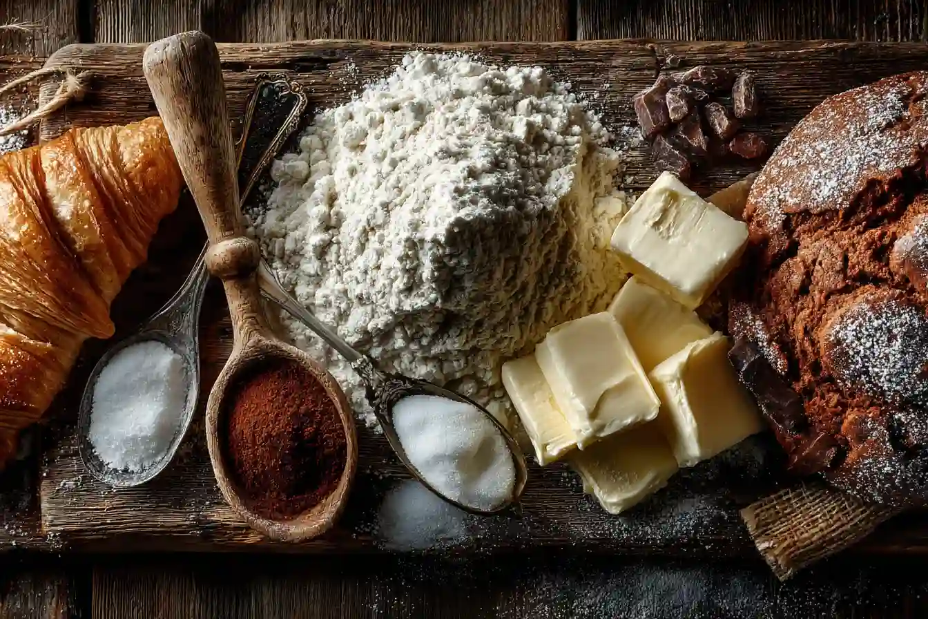 Key ingredients needed for making perfect Gluten-free Christmas Cookies.