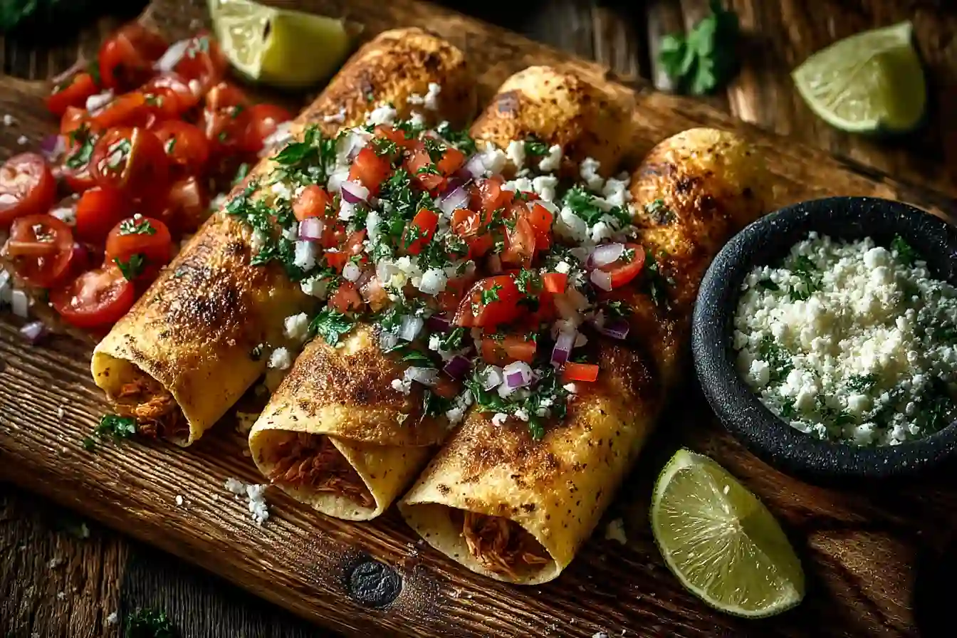 Friends serving and sharing Mexican appetizers outdoors