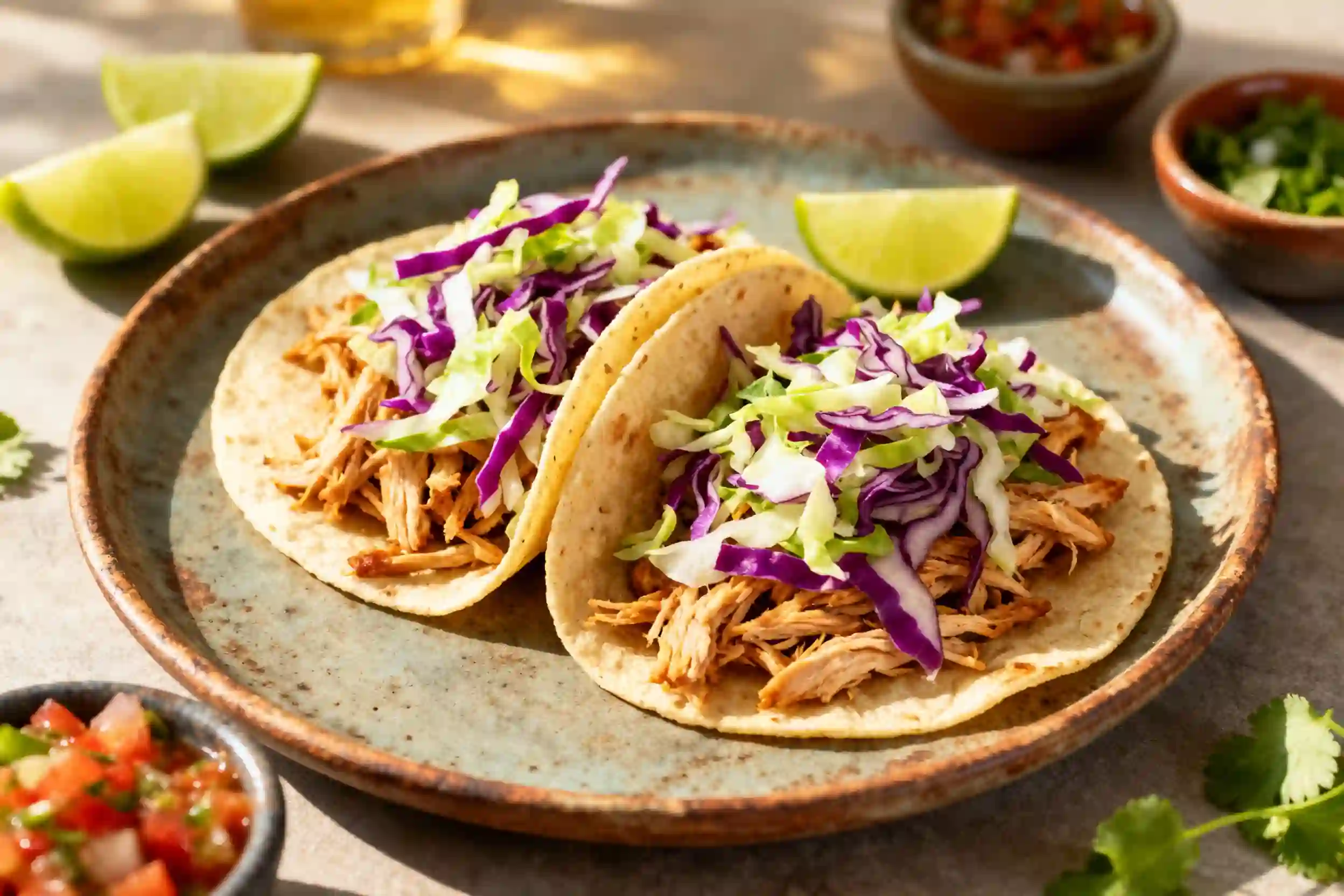 shredded chicken recipes on wooden table