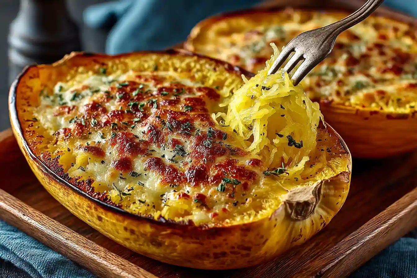 spaghetti squash with spaghetti sauce