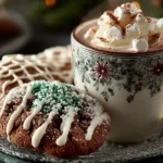 Decorated gingerbread cookies recipe on holiday plate