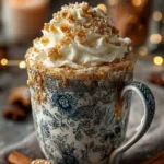 Gingerbread Chai Tea Latte Recipe with whipped cream and cinnamon