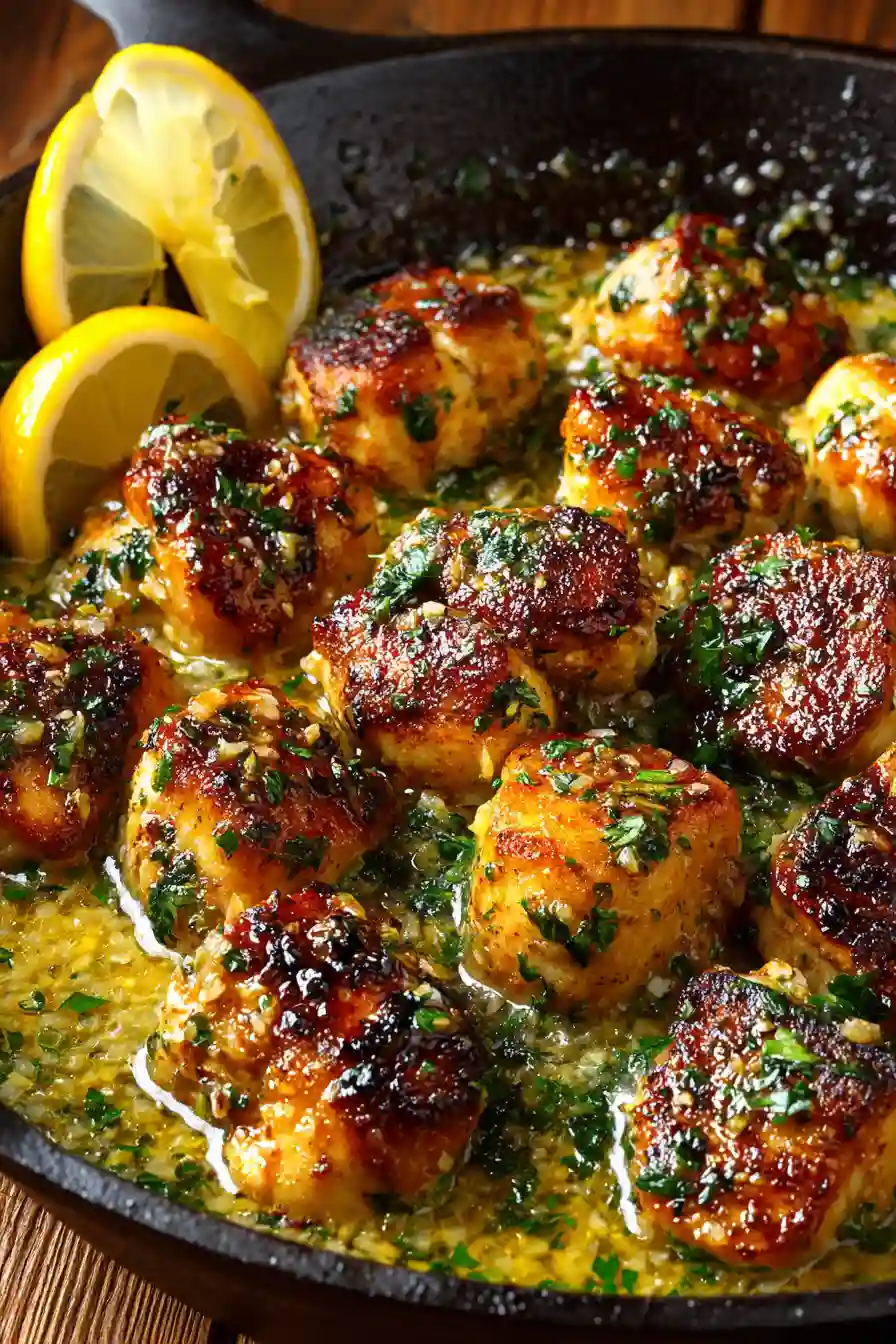 Lemon Garlic Chicken Bites