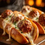 Marry Me Meatball Subs with creamy tomato Parmesan sauce