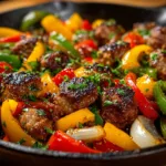 How to Make Delicious Skillet Sausage with Bell Peppers and Onions