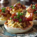 Plant-Based Smoked Flavor Jalapeño Deviled Eggs for BBQ Parties