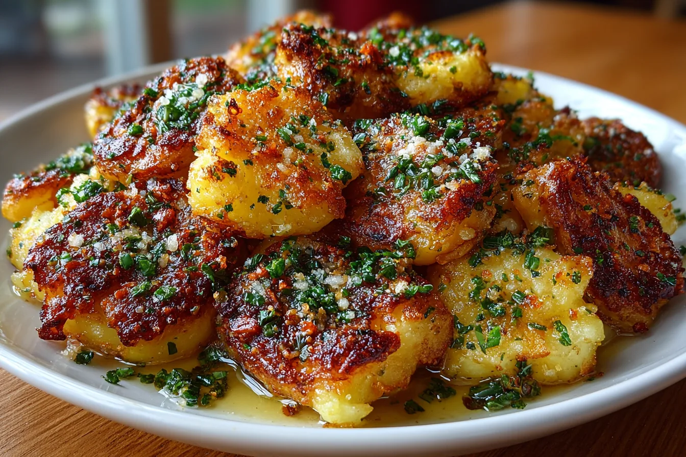 Crispy Garlic Butter Smashed Potatoes: The Perfect Side Dish