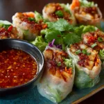 Spicy Tofu Summer Rolls with Chili Sauce – Crisp, Flavor-Packed Vegan Recipe