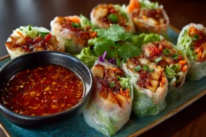 Spicy Tofu Summer Rolls with Chili Sauce – Crisp, Flavor-Packed Vegan Recipe