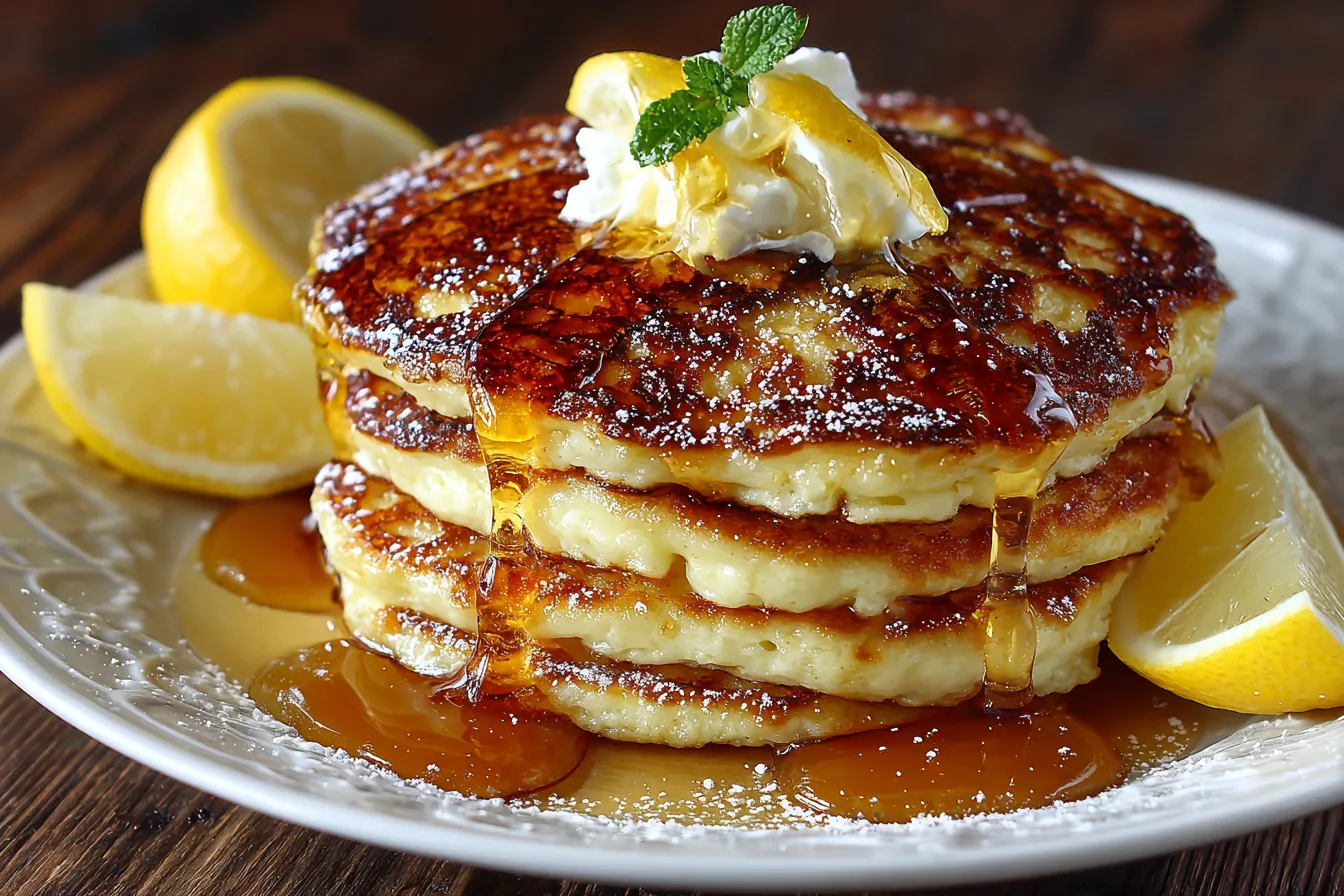 Lemon Ricotta Pancakes with Honey Drizzle: A Fluffy Breakfast Revolution
