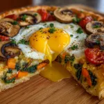 Breakfast Egg and Veggie Puff Pastry Tart