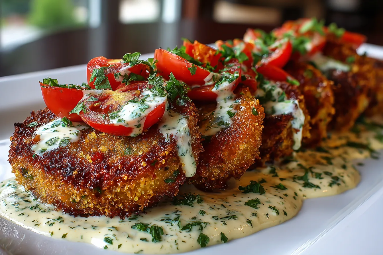 Fried Green Tomatoes with Remoulade: A Crispy Southern Delight