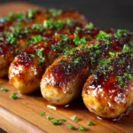 Bourbon Glazed Cocktail Sausages