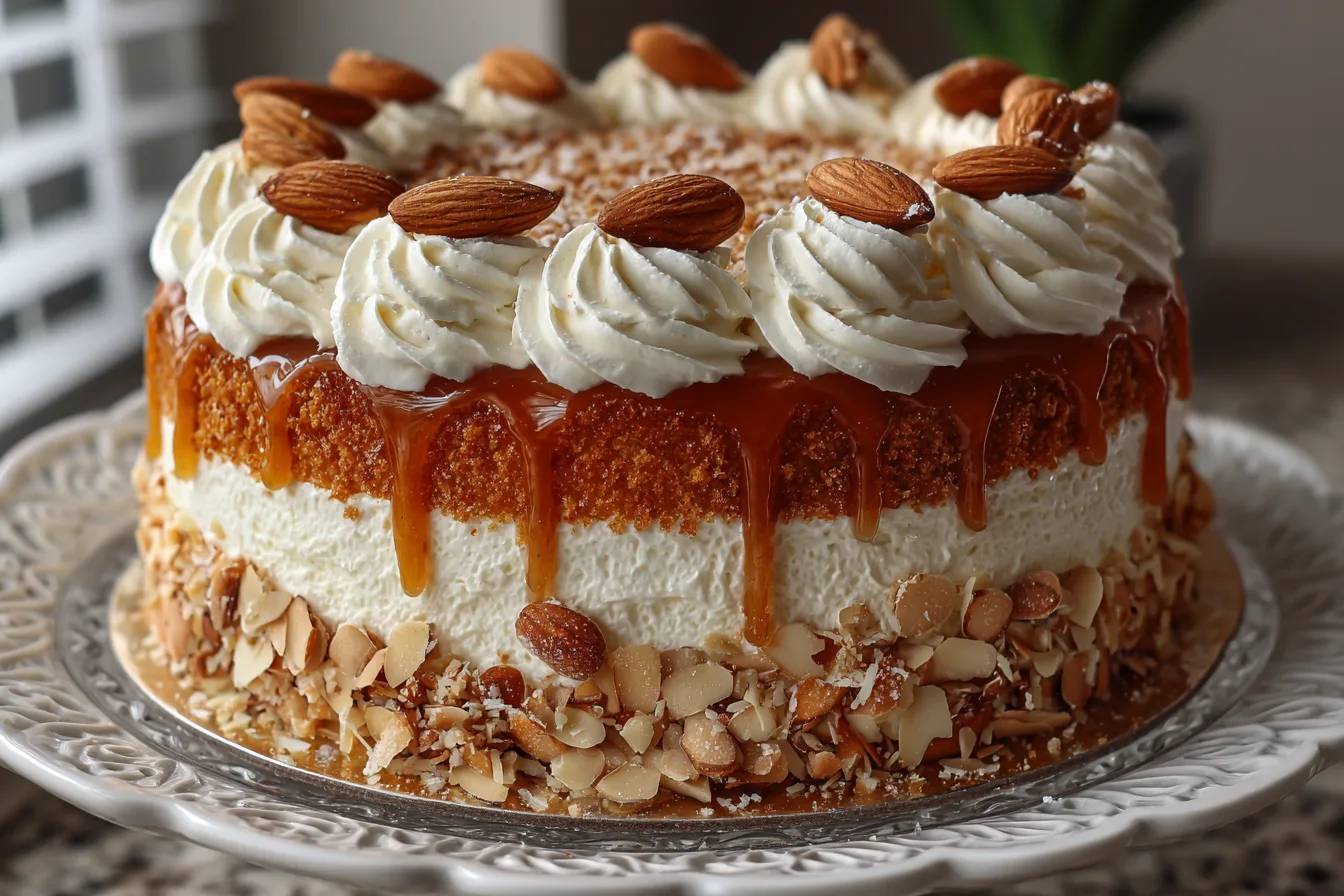 Almond Cream Birthday Cake Recipe