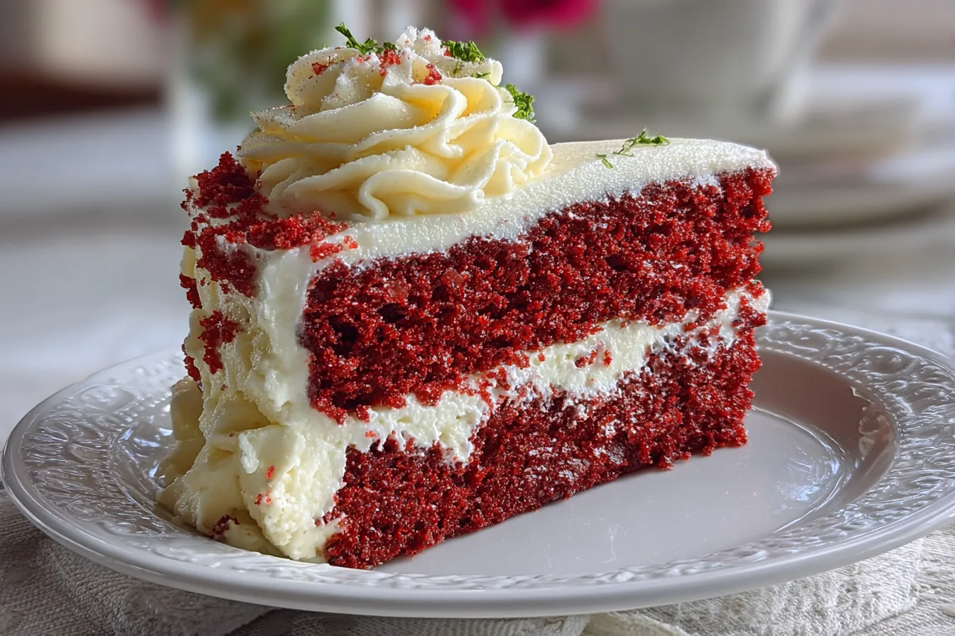 Red Velvet Birthday Cake with Cream Cheese Frosting