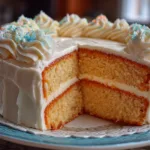 Vanilla Layer Cake with Buttercream Frosting