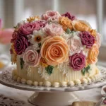 Elegant Floral Buttercream Birthday Cake Recipe
