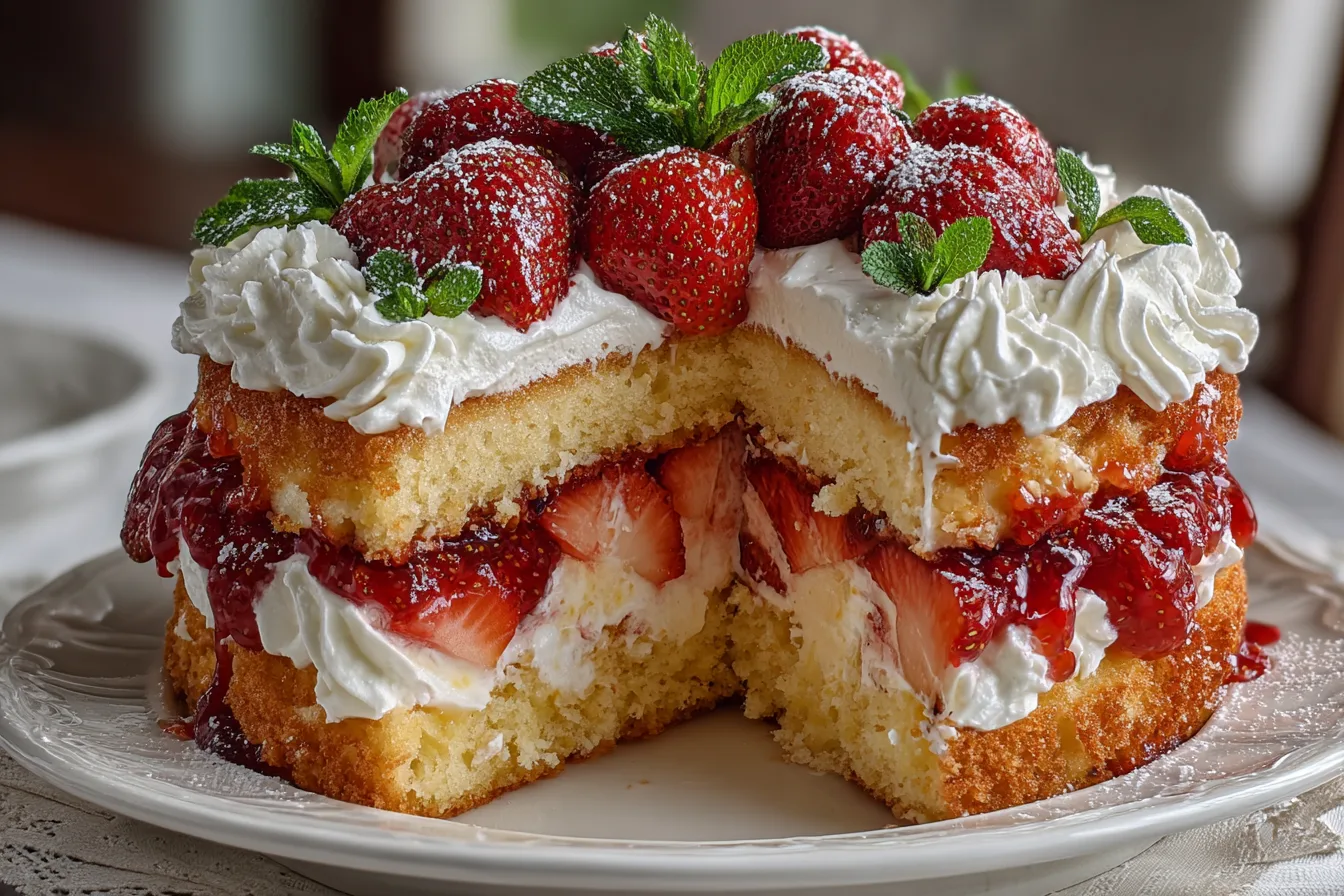 Strawberry Shortcake Birthday Cake Recipe