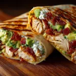 No Cook Chicken Avocado Wraps | A Quick and Healthy Meal