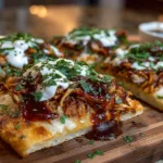 Easy BBQ Chicken Flatbread Pizza