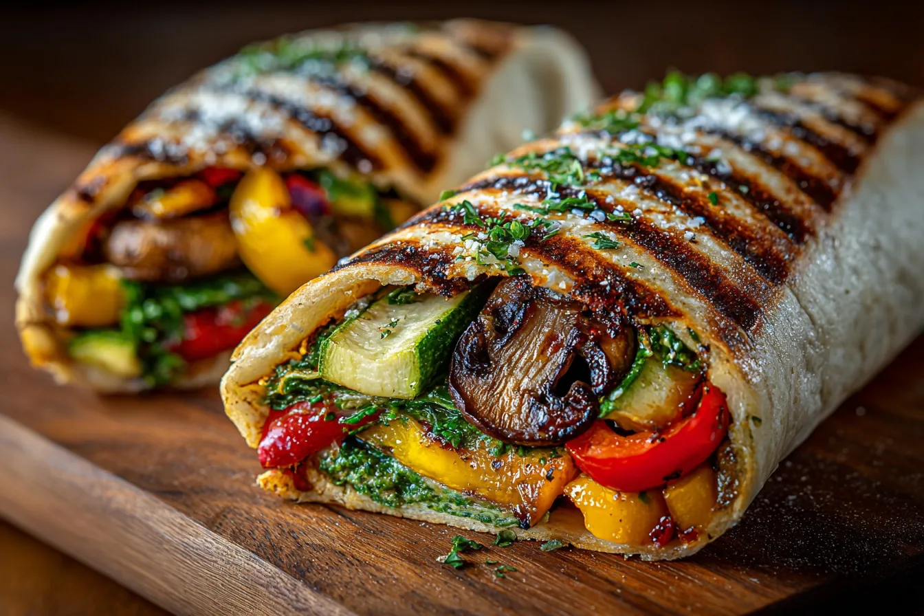 Grilled Veggie and Hummus Wrap Recipe
