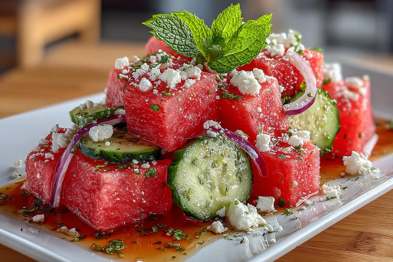Watermelon Feta Summer Salad: Refreshing Recipe for Warm Days