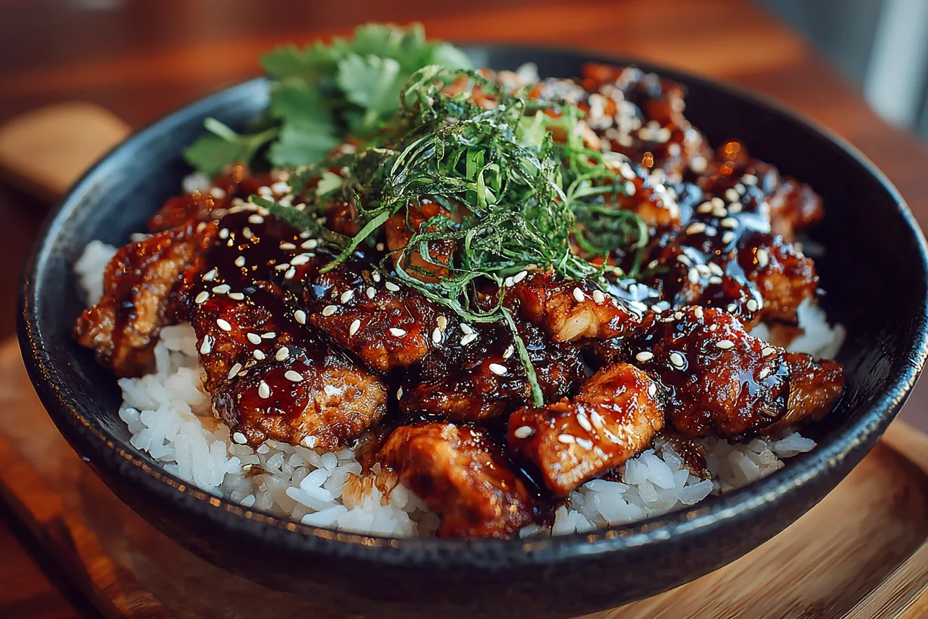 Quick Teriyaki Chicken Rice Bowl
