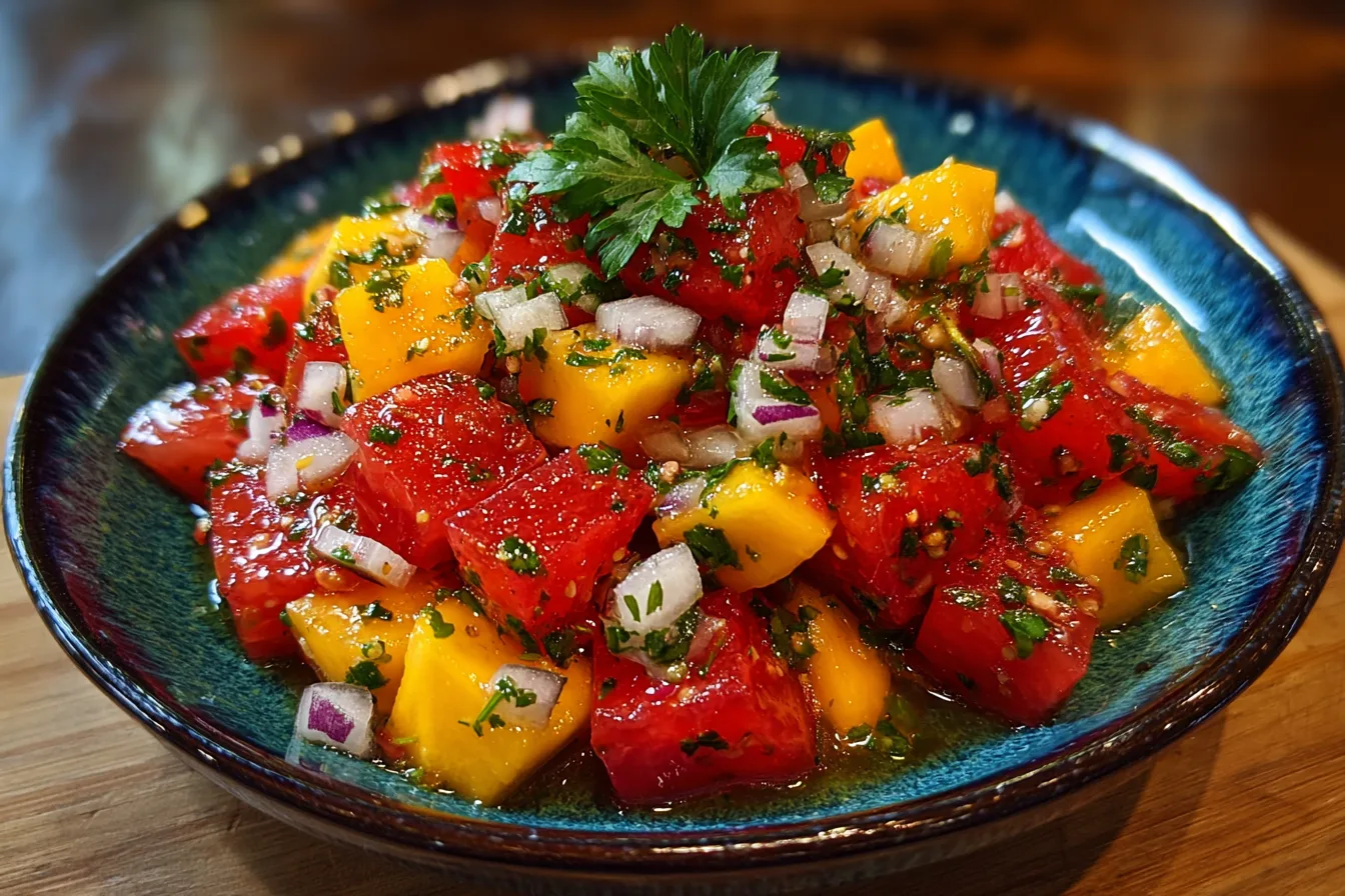 Spicy Watermelon Mango Salsa Recipe: Sweet Heat Summer Refreshment