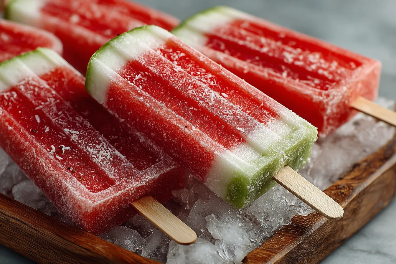 Coconut Watermelon Popsicles | A Refreshing Summer Treat