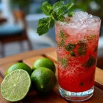 Mint Lime Watermelon Mocktail